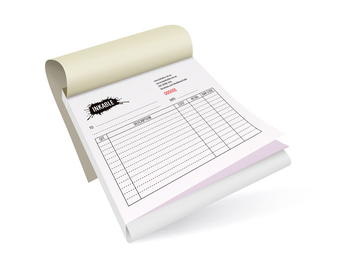 [IN 02] دفتر فواتير INVOICE كبير