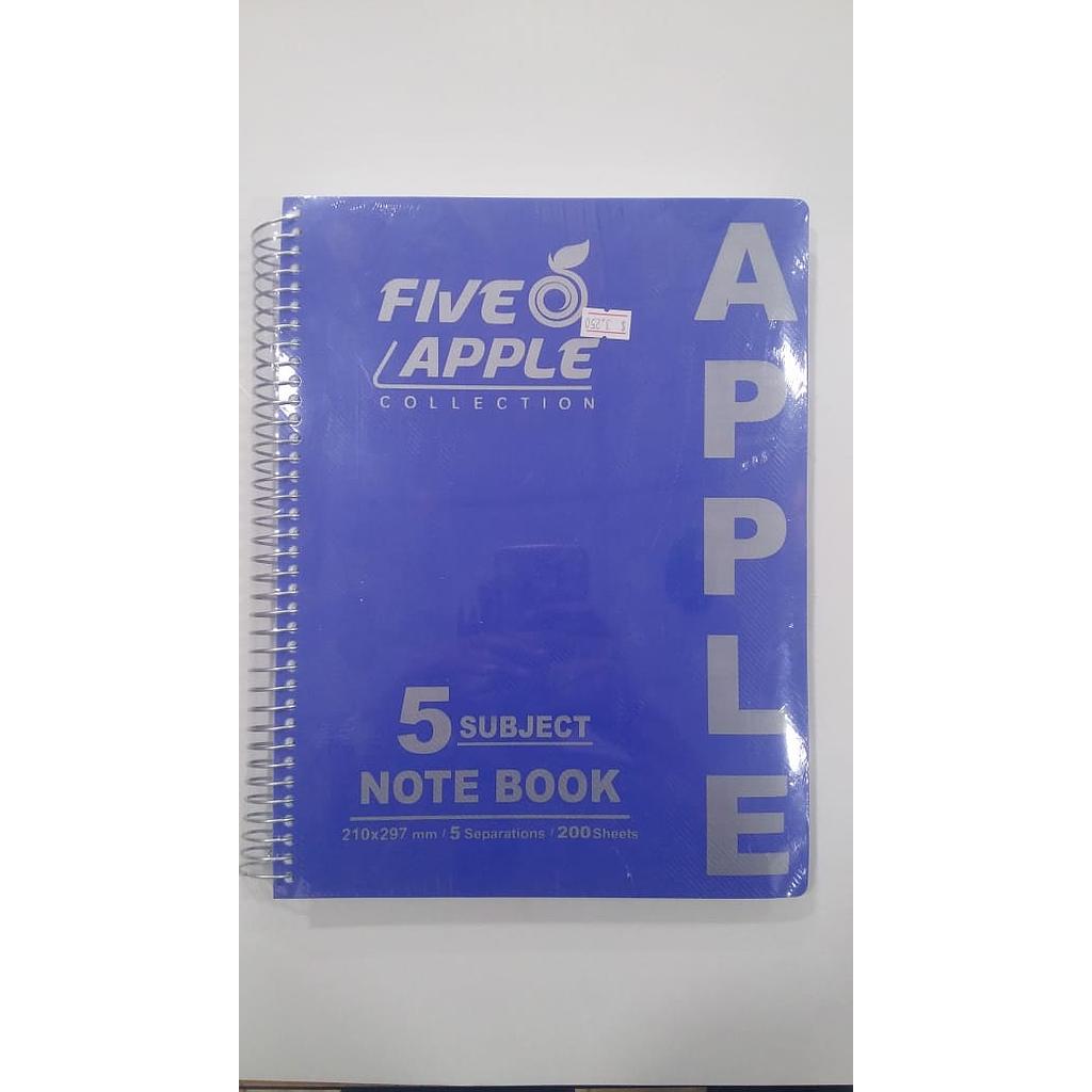دفتر120 ورقة 3 مواد apple mini