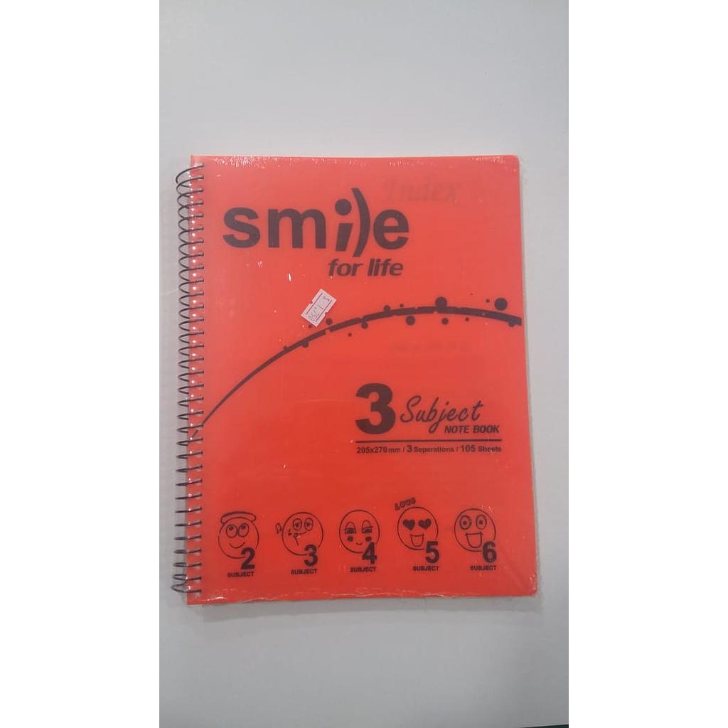 دفتر105 ورقة 3 مواد smile